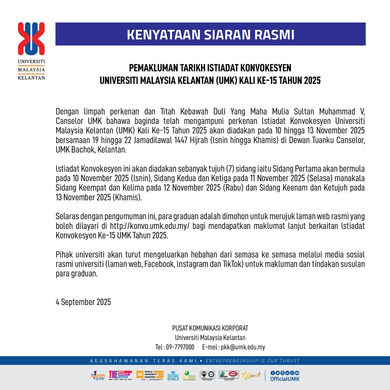 Kenyataan Rasmi Konvo